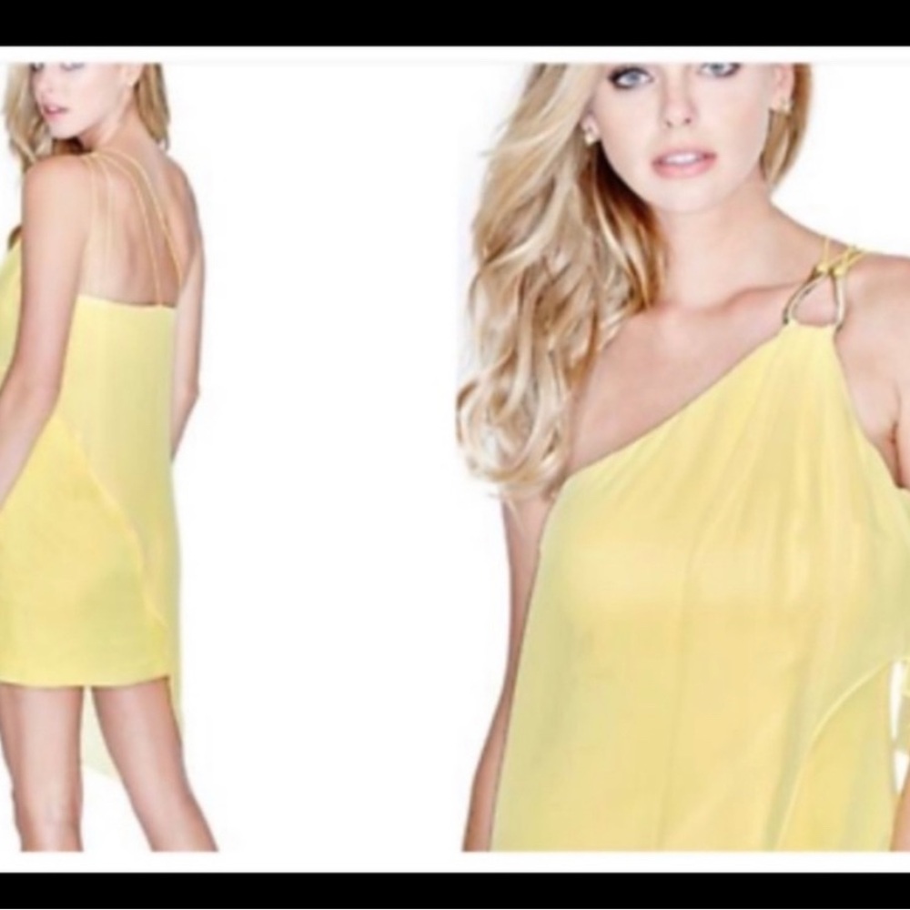 Yellow One-Shoulder Dress